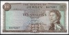 !!! X. RARR : JERSEY - 10 SHILLINGS (1963) - P 7 - UNC / CEA DIN SCAN