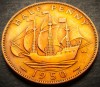 Moneda istorica HALF PENNY - MAREA BRITANIE, anul 1950 *cod 4035 A - GEORGIVS VI, Europa