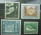 Lot 4 Timbre Vechi WW2 Germania al Treilea Reich 1938-1943 - Zeppelin 50 Pf, Wawel Cracovia -A228