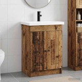 Cumpara ieftin Set de mobilier pentru baie Lemn vechi 78,5 x 37,5 x 81 cm