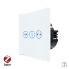 Intrerupator Rulouri cu Touch din Sticla LUXION, Protocol Zigbee Tuya SmartElectro IntelligentHouse