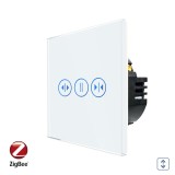Intrerupator Rulouri cu Touch din Sticla LUXION, Protocol Zigbee Tuya SmartElectro IntelligentHouse