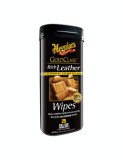 Servetele Piele Auto Meguiar&#039;s Gold Class Rich Leather Wipes, 25 buc. Curata, Hidrateaza &amp; Protejeaza. Interior Auto