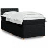 VidaXL Pat box spring cu saltea, negru, 90x200 cm, textil 3286572