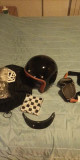 Casca open face retro motociclete MT Street +ochelari+cagula,