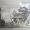 Franz Edmund Weirotter &quot;Ferme langa rau&quot; gravura veche 1868