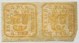 1864 , Lp 11 , Principatele Unite 3 Parale , pereche orizontala - MNH