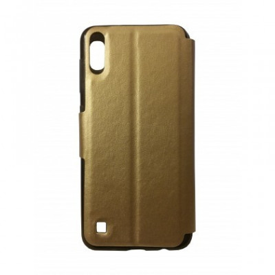 Husa Flip Carte Smart Look 2 Samsung A505 Galaxy A50 Gold foto