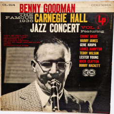 Benny Goodman ‎– The Famous 1938 Carnegie Hall Jazz Concert Vol.1 VG/VG jazz