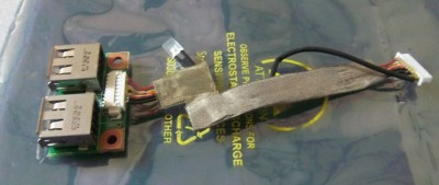 417085-001 48.4F604.011 GENUINE ORIGINAL HP USB BOARD W/ CABLE DV2000 foto