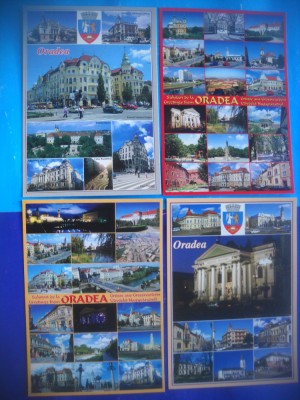 HOPCT LOT 2722 ORADEA -JUD BIHOR-4 CARTI POSTALE-NECIRCULATE foto