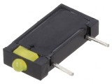 LED Galben 1,8mm 20mA 70&deg; 5-17mcd