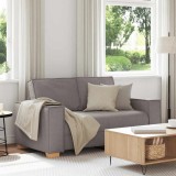 VidaXL Canapea cu 2 locuri, gri taupe, 120 cm, material textil