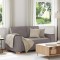 vidaXL Canapea cu 2 locuri, gri taupe, 120 cm, material textil 4104976