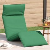 VidaXL Șezlong pliabil, verde, 175x54x8,5 cm, țesătură Oxford