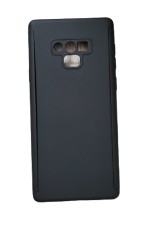 Set husa protectie formata din 3 piese fata spate si folie silicon compatibila cu Samsung Galaxy Note 9 Negru