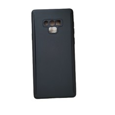 Husa protectie 360 fata + spate + folie silicon Samsung Note 9 , Negru