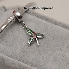 Talisman din argint -FRUNZA VERDE- CHA1042