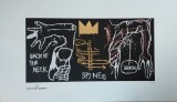 Jean-Michel Basquiat - Back of the Neck (Spatele gatului), litografie originala