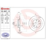 Set discuri frana Mazda 323 C 4 (Bg), 323 F 4 (Bg), 323 S 4 (Bg), Mx-3 (Ec), Mx-5 1 (Na), Mx-5 2 (Nb), punte spate, 250x9, plin, BREMBO