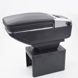 Cotieră auto universală neagră, piele ecologica, model 6H (Cotieră auto)