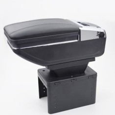 Cotieră auto universală neagră, piele ecologica, model 6H (Cotieră auto)