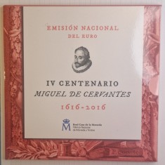 Set Monede Monetarie Spain, Spania, Euro, 9 monede, 2 euro comemorativa 2016