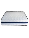 Set Saltea ortopedica Tulip Super Lux Comfort 140x200x30cm, fermitate tare, cu plasa de arcuri tip Bonell, sistem aerisire banda Spaceair, Saltsib plu
