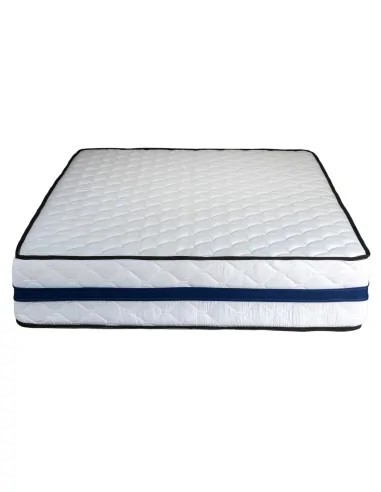 Set Saltea ortopedica Tulip Super Lux Comfort 140x200x30cm, fermitate tare, cu plasa de arcuri tip Bonell, sistem aerisire banda Spaceair, Saltsib plu