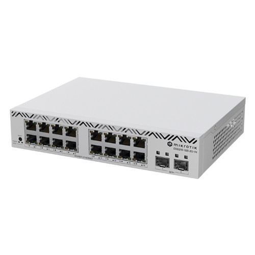 Cloud Smart Switch, 16 x Gigabit, 2 x SFP+ 10Gbps, 1U - Mikrotik CSS318-16G-2S+IN