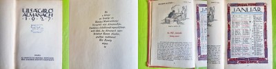 D950-UJSAGIRO Jurnal Reclame Almanah maghiar 1927 Ex Libris interbelic. foto