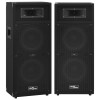 Boxe Pasive Profesionale vidaXL, 2 buc, 1000W, Negru, 2x20cm, Hifi, Scena, Audio, Puternice