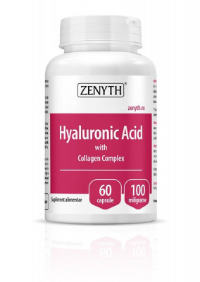 Hyaluronic acid cu collagen complex 30cps foto