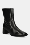 Gant cizme de piele Gwenety femei, culoarea negru, cu toc drept, 29541697 G00