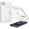 Folie de protectie Ecran Tech-Protect Quick Set+ pentru Apple iPhone 16 / 15, Sticla Securizata, Full Glue, Set 2 bucati, Neagra