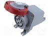 Conector alimentare AC, IEC 60309, IP69K, 30A, 440V, 4 pini, AMPHENOL - 2CMA167177R1000