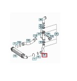Furtun intercooler, supraalimentare Mercedes E-Class (W210) 1995-2003, E-Class (W211) 2002-2009, diametru 58 mm, cauciuc, RapidAuto 5016PT-10