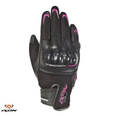 Manusi femei pentru scuter - motocicleta Roadster vara piele/textil Ixon model RS Rise Air LS culoare: negru/fucshsia (roz) &ndash; degete tactile Negru/fuc