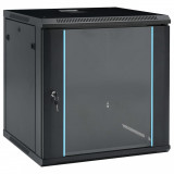 Dulap server, montare pe perete, 12U, 19&quot; IP20 600x600x640 mm GartenMobel Dekor, vidaXL