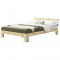 Rama pat din lemn de brad Corina cu gratar pat, 200 x 180 cm, lemn de brad, 200 Kg, culoarea lemnului, pentru 2 persoane