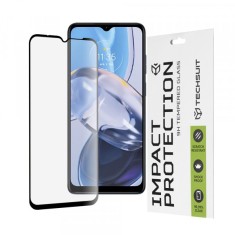 Folie de protectie Ecran Techsuit pentru Motorola Moto E22i / E22, Sticla Securizata, Full Glue, 111D, Neagra