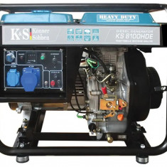 Generator De Curent 6.5 Kw Diesel - Heavy Duty - Konner & Sohnen - Ks-8100hde