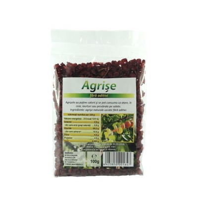 Agrise Uscate Extra Deshidratate Fara Zahar 100 grame Deco Italia foto