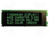 Afişaj OLED 20x4 Verde NEWHAVEN DISPLAY 92x31,5x6,5mm PIN 20