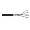 Cablu CAT6 FTP ecranat din cupru solid, rola 305 m, negru, Rovision