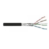 Cablu CAT6 FTP ecranat 0.5mm CUPRU SOLID rola 305m culoare neagra SafetyGuard Surveillance, Rovision
