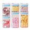 Cutii de Depozitare Alimente, Cyrax, Set din 6 Cutii de tip Container, 2x0.5 l, 2x0.8 l, 2x1.2 l, Recipiente pentru Cereale in Bucatarie, Transparente