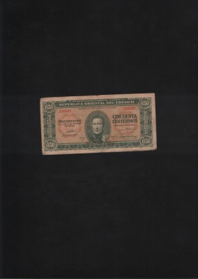 Rar! Uruguay 50 centesimos 0.5 pesos 1939 seria298881 foto