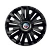 Set 4 Capace Roti pentru BMW Nou, model Royal Black Cu Inel Cromat, R14, BMW