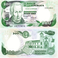 Columbia 1991 - 200 pesos, necirculata